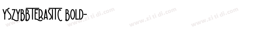 YSZYBBTErasITC Bold字体转换
